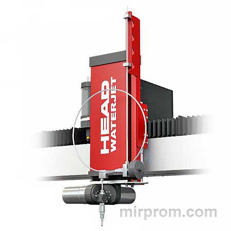 Установка водоструйной резки оснащен угловой головой для резки камня, гранта, мрамора