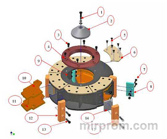 Запасные части на КМД, КСД600,900,1200, 1750 новые
