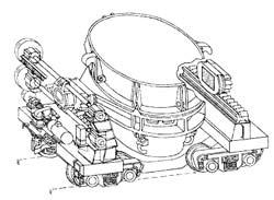 Шлаковоз с опрокидывающим устройством