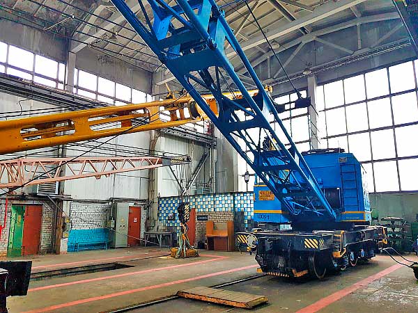 Кран КЖДЭ-16 с грейфером