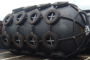 Кранец пневматический КШ 2*4 швартовый резинотканетросовый курский