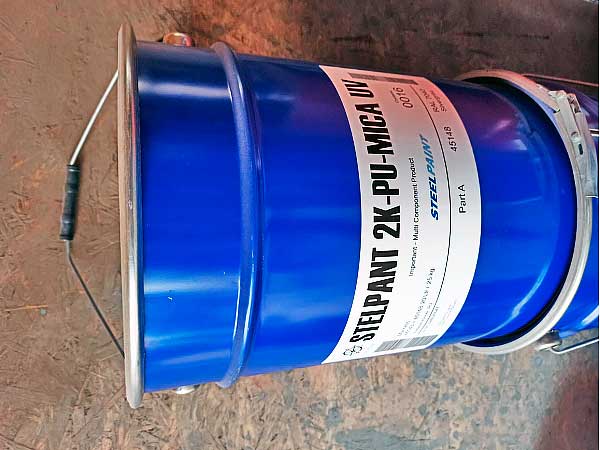 Краска по металлу stelpant pu-zinc, 2-pu-mica uv