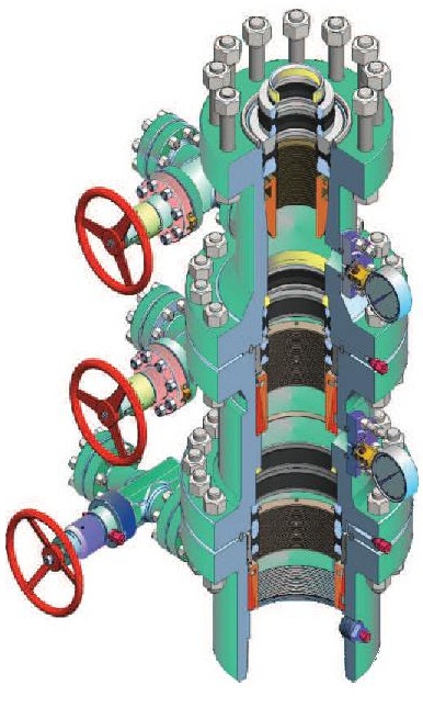Обвязка колонная ОКК1, ОКК2, ОКК3, ОКК4; PN 14, 21, 35, 70, 105 МПа (К1, К2, К3)