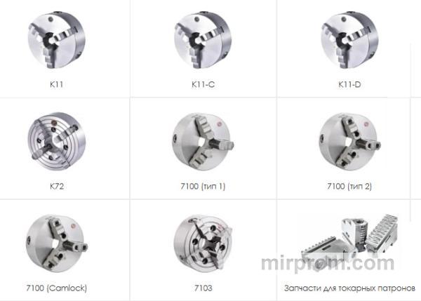 Патроны токарные механизированные