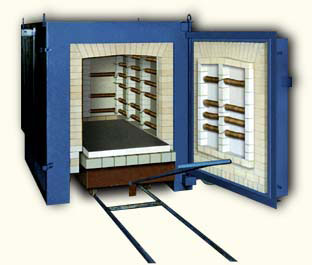 Печь с выкатным подом 