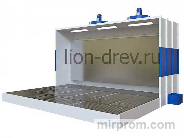 Покрасочная камера с водяной завесой OKVZ-4000А+P(2м) со встроенным и дополнительным активным полом