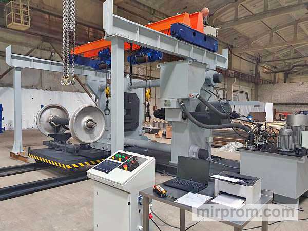 Прессы для запрессовки и распрессовки колесных пар локомотивов, пассажирских и грузовых вагонов серии Мускул