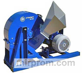 Промышленный измельчитель, щепорез М-400, М-600 Стилет