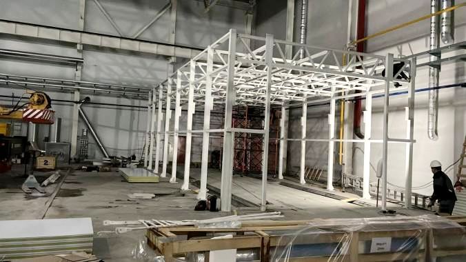 SPK Group приступила к монтажу окрасочно-сушильной камеры SPK 15х6х4 м