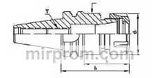 BT40-ER40-150 Цанговый патрон