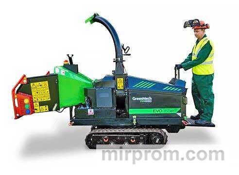 Измельчитель древесины Greenmech EVO 165 d Tracked