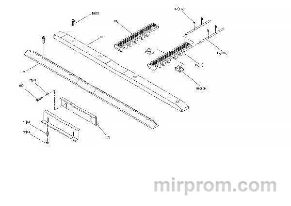 Направляющая плоская поз.2 для станка MRS-12