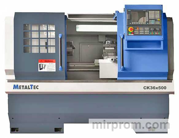 Токарный станок c ЧПУ с горизонтальной станиной MetalTec CK 36x500