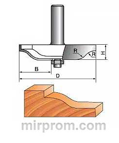 Фреза ГЛОБУС 3003 D93 Фигирейная горизонтальная
