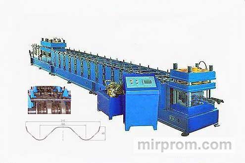 Профилегибочная машина для производства магистральных ограждений