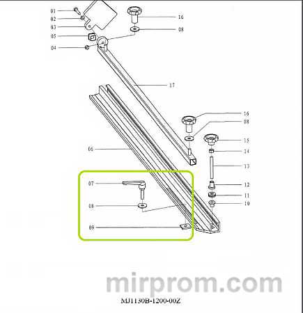 Ручка M10x80x27 поз.7 для станка FL-3200B