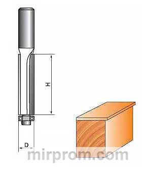 Фреза ГЛОБУС 1020 D12 h30 кромочная прямая