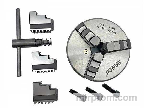Патрон для токарного станка 100 мм
