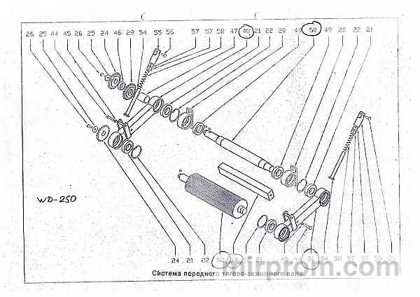 Ролик прижимной п.52 для станка WD-250