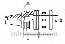 BT40 C32-105L Цанговый патрон