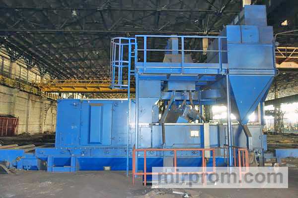 WHEELABRATOR SCHLICK RB-2500 ДРОБЁМЕТНАЯ УСТАНОВКА СОРТОВОГО МЕТАЛЛОПРОКАТА Б/У