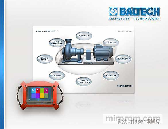 Fixturlaser SMC - виброанализатор с трехкоординатным беспроводным датчиком вибрации