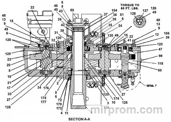 Atlas Copco 57922015 RotaryHead DM45\DML 57922023 Epiroc вращатель