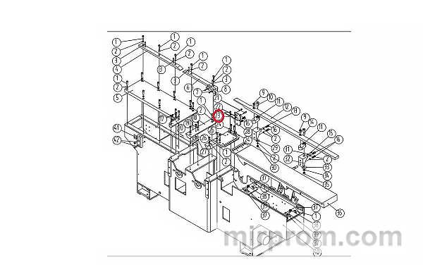 Пластина фиксирующая ( 3202-010057) для станка Beaver 415