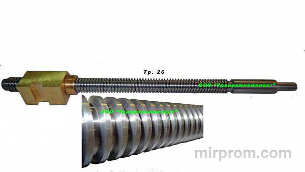 Винт поперечной подачи с гайкой 16К20.