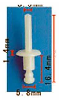 5,8*8,5*13мм заклепка вытяжная пластиковая AS-1243