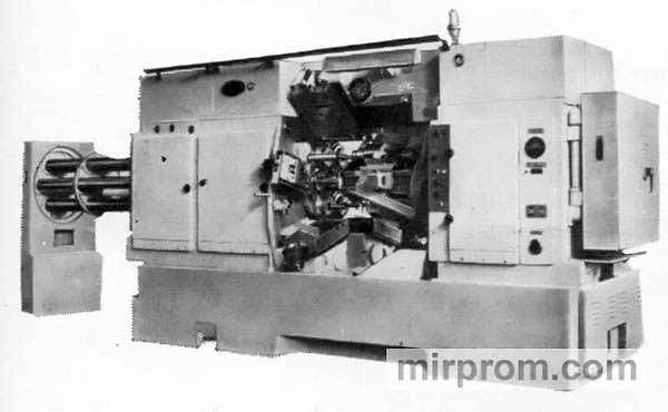 Автомат токарный восьмишпиндельный горизонтальный прутковый 1Б265-8К
