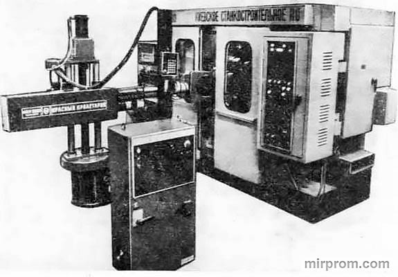 Полуавтомат токарный четырехшпиндельный горизонтальный патронный 12А90П-4КФ4