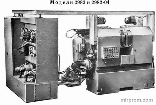 Полуавтомат фрезерно-центровально-обточный двусторонний борабанного типа трехпозиционный 2982-04