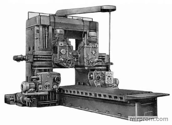 Станок продольно-фрезерный двухстоечный четырехшпиндельный 6662