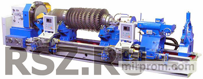 Станок токарный для ремонта роторов турбин РТ958Ф1-6