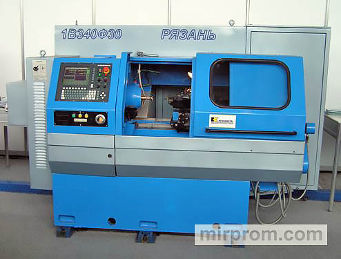 Станок токарно-револьверный с ЧПУ с поворотным патроном 1В340Ф30