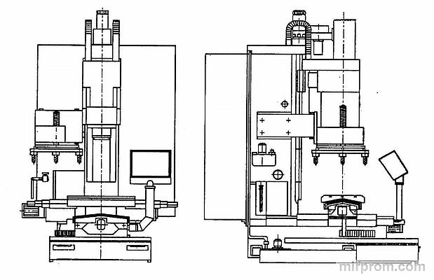 Станок сверлильно-фрезерно-расточный с ЧПУ и АСИ СС2В04ПМФ4