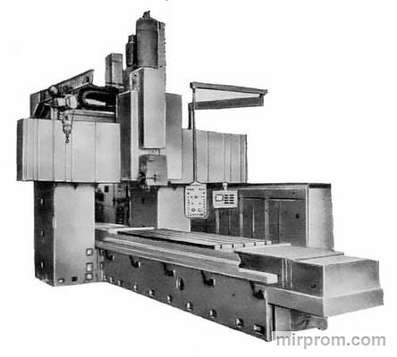 Станок продольный многооперационный фрезерно-расточный двухстоечный с УЦИ и преднабором 6М610Ф1