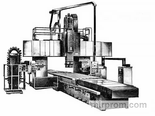 Станок продольный фрезерно-расточный с автоматической сменой инструмента и ЧПУ