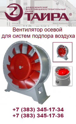 Вентилятор осевой для систем подпора воздуха ВО – 2,3 – 130 – 4