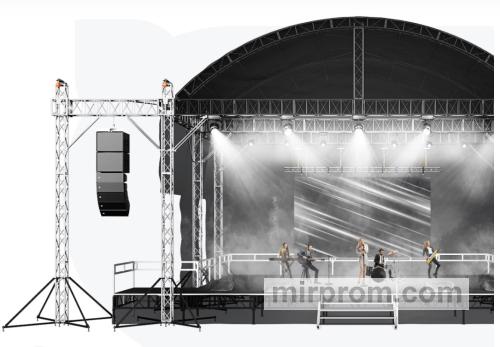 профессиональные алюминиевые сценические комплексы (например, от компании ПРО-Сцена)