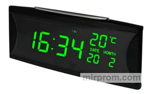 Настольные электронные часы VST 719W с LED-дисплеем