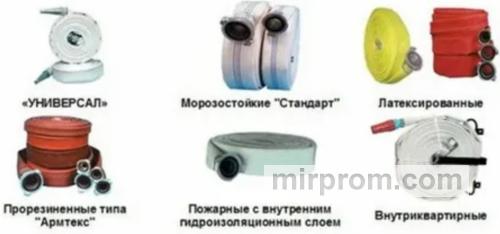 Классификация пожарных рукавов по типам и назначению