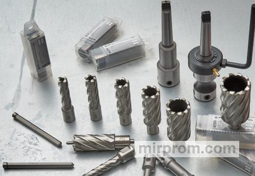 Набор оснастки для магнитного сверлильного станка: коронки, СОЖ, кейс