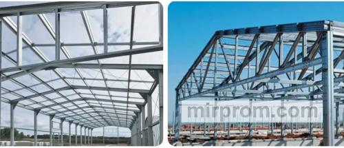 Применение оцинкованных профилей и труб в строительстве каркаса промышленного здания