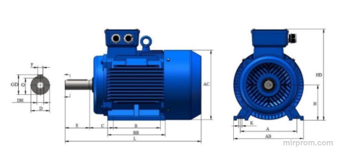 Электродвигатель серии АИР мощностью 11 киловатт
