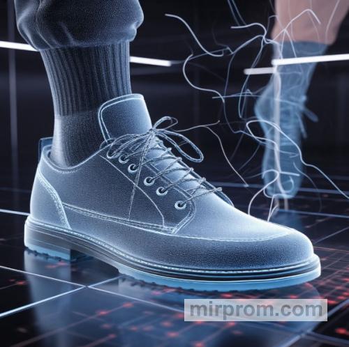 Схема отвода статического заряда через электропроводную обувь