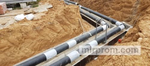 Укладка многослойного полимерного трубопровода без песчаной подушки