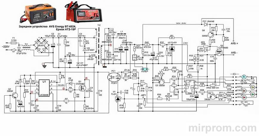 Зарядное устройство Ермак АТЗ-10Р. Инструкция
