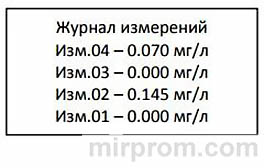 Журнал измерений Алкотестер-01 Инструкция